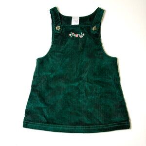Carter's Green Corduroy Dress 6 Months - Holiday / Festive